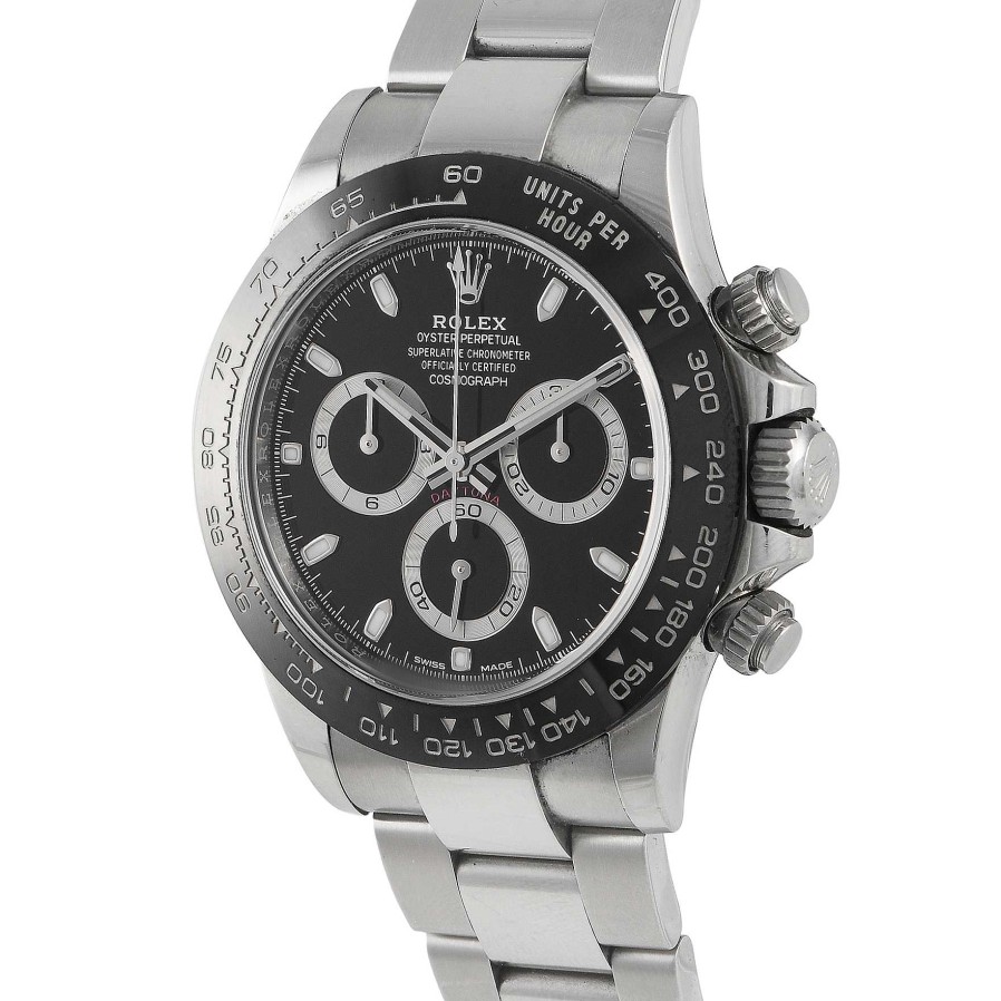 Men'S Watches Rolex | Daytona Black Dial Watch