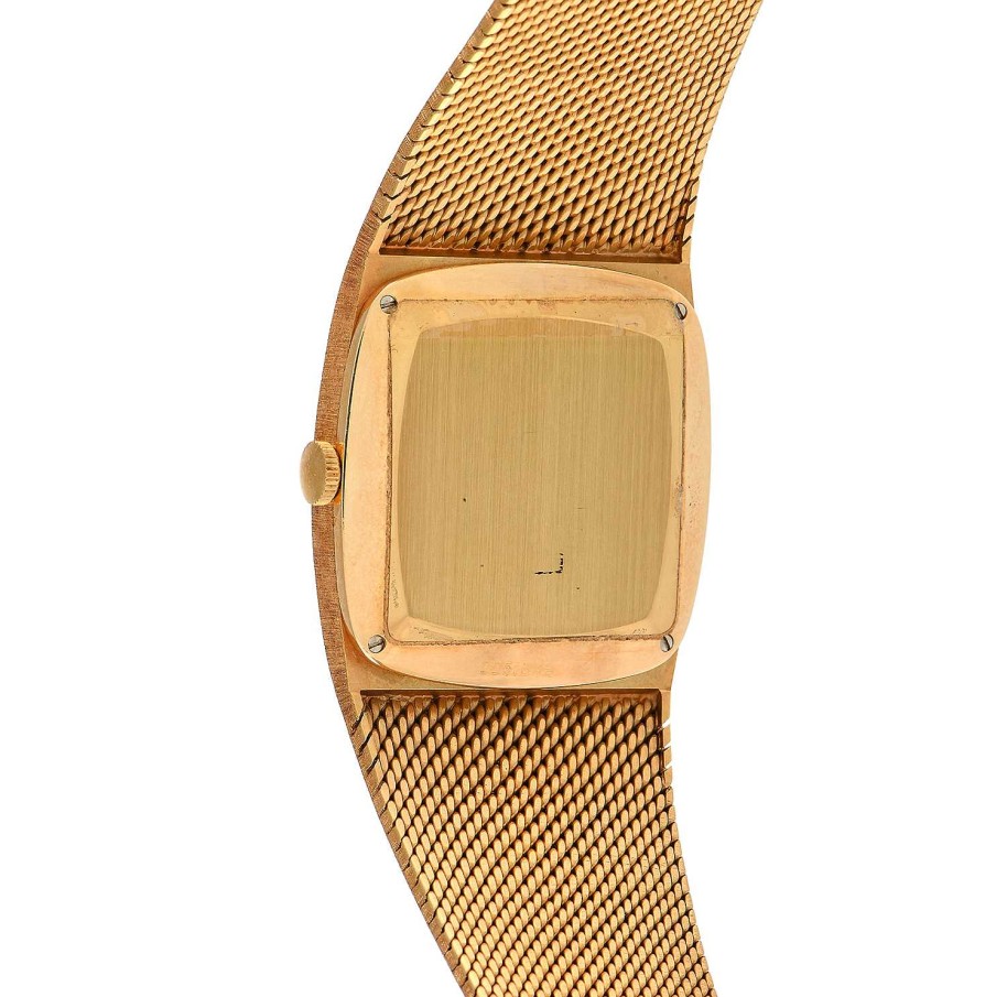 Gold Watches IWC | Vintage Textured 18K Yellow Gold Khanjar Watch