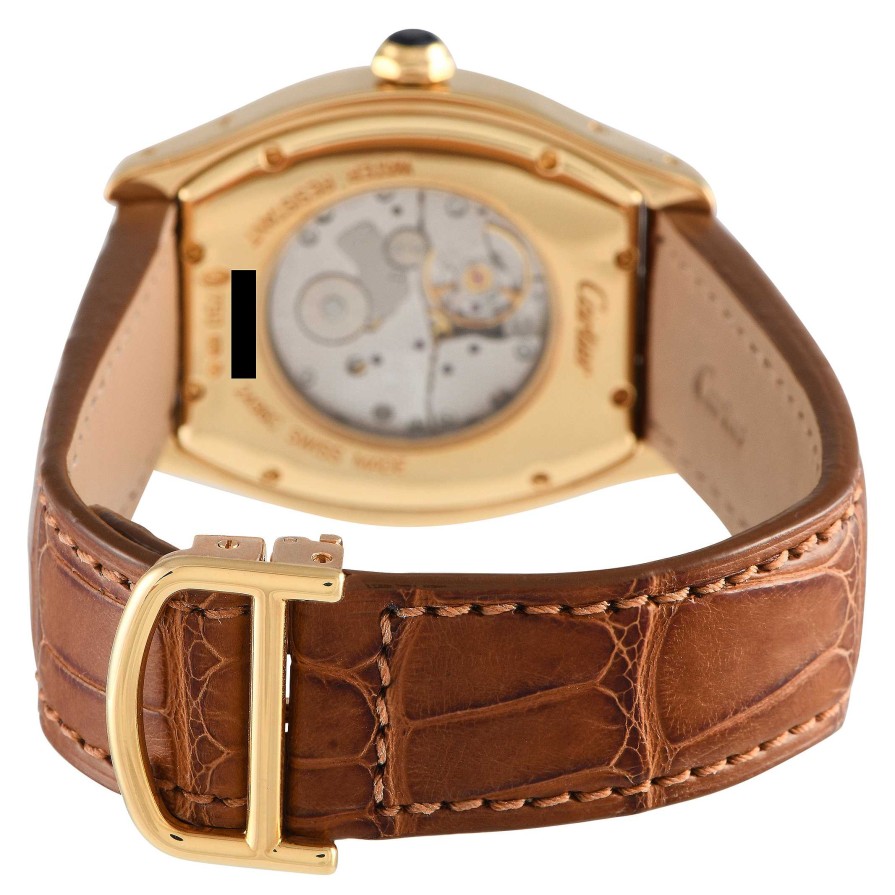 Gold Watches Cartier | Tortue 'Collection Prive ' 18K Yellow Gold Watch