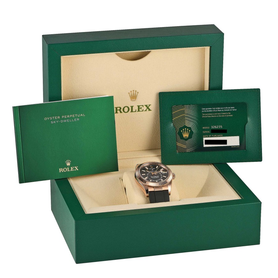 Men'S Watches Rolex | Sky-Dweller Slate Dial Watch 326235