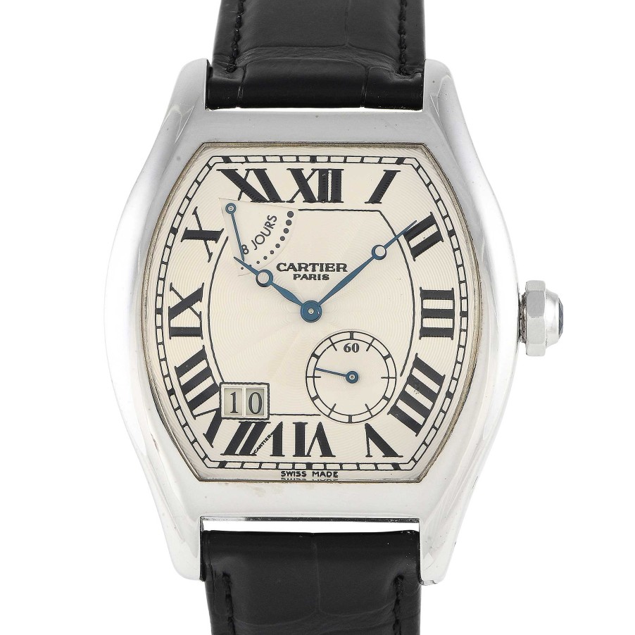 Gold Watches Cartier | Tortue Xl 8-Day Power Reserve Watch