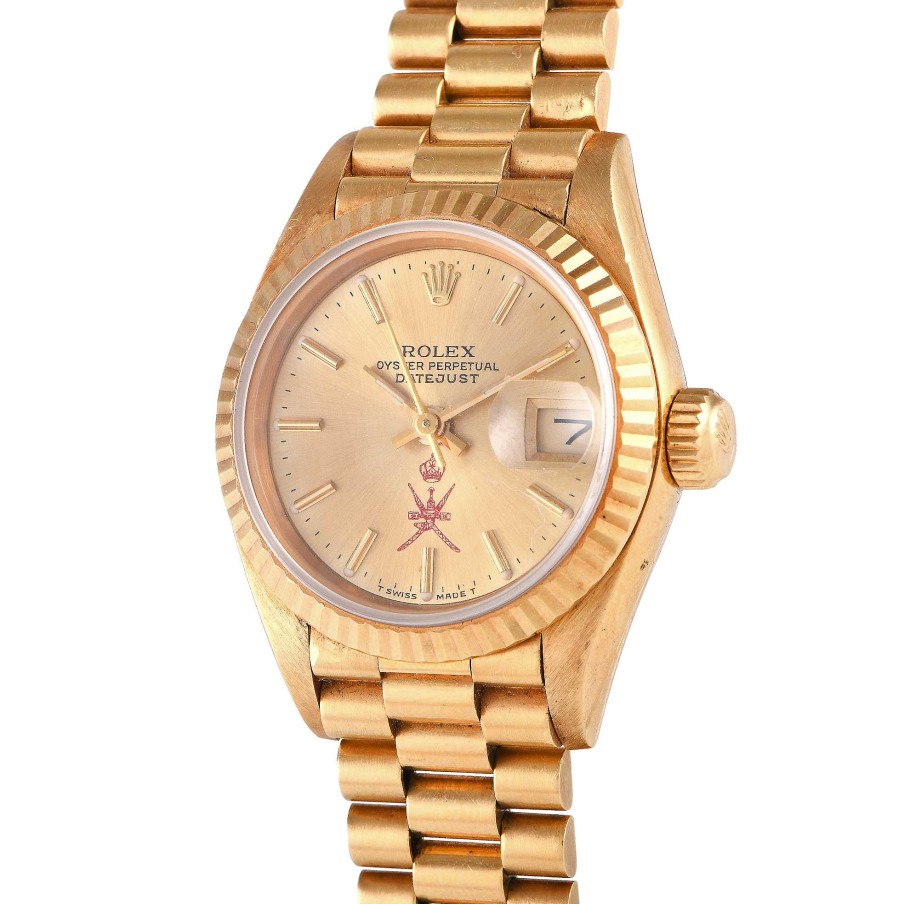 Gold Watches Rolex | Lady-Datejust Khanjar Dial Watch