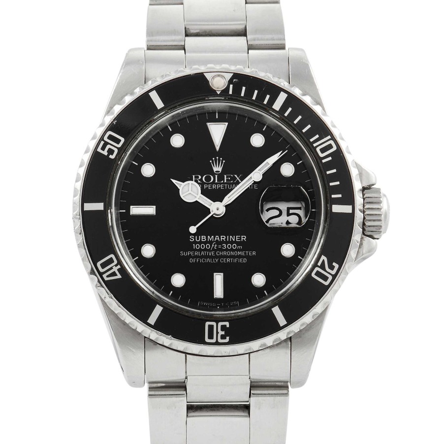 Men'S Watches Rolex | Submariner Black Dial Watch