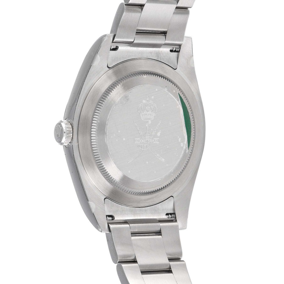 Men'S Watches Rolex | Oyster Perpetual 39 Rhodium Dial Khanjar Watch