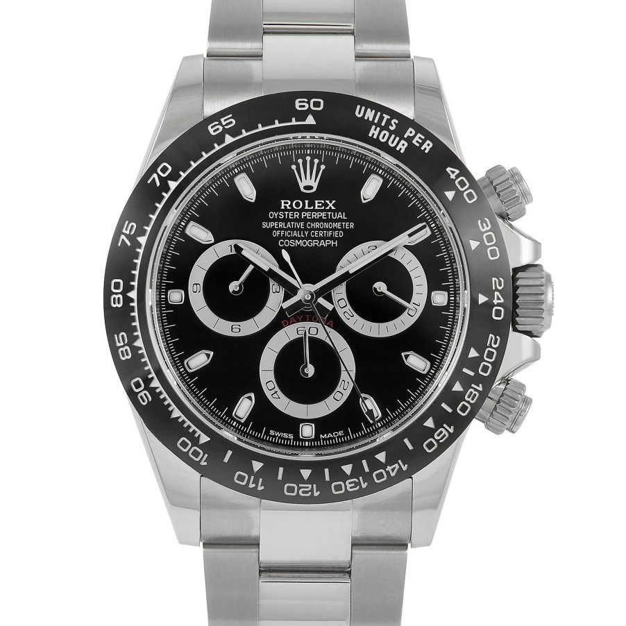 Men'S Watches Rolex | Daytona Black Dial Watch