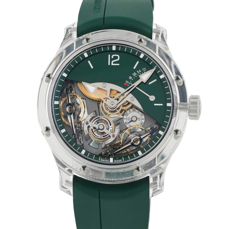 Rare Watches Greubel Forsey | Double Balancier Green Sapphire Watch