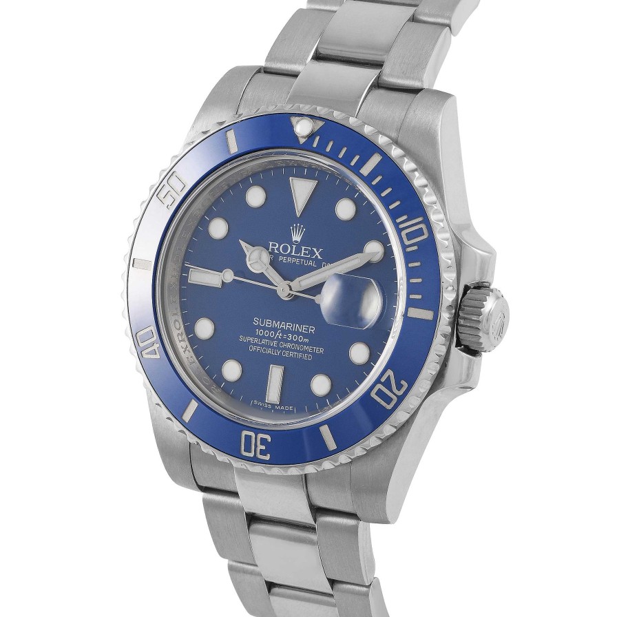 Men'S Watches Rolex | Submariner Date Blue Dial Watch