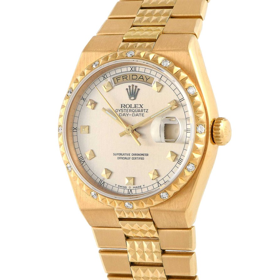 Rare Watches Rolex | Day-Date Oysterquartz 18K Yellow Gold Watch