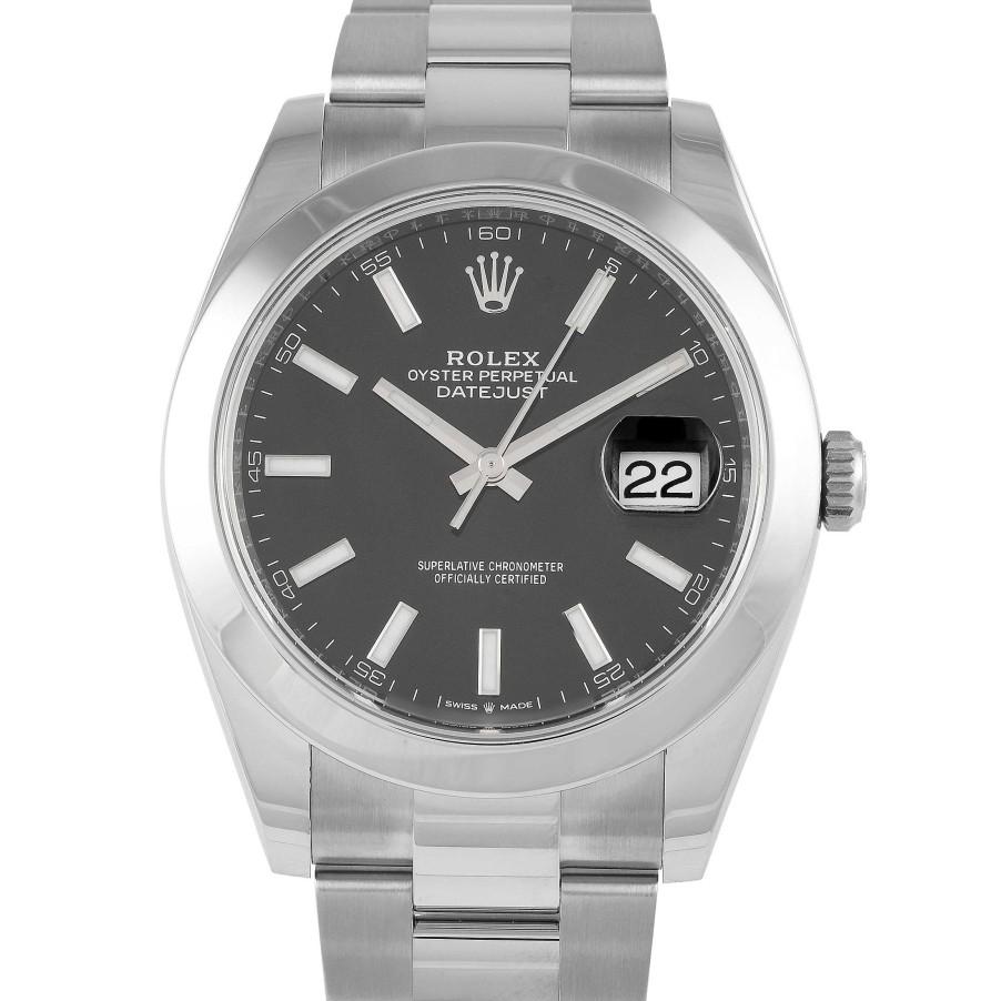 Men'S Watches Rolex | Datejust 41 Black Dial Watch