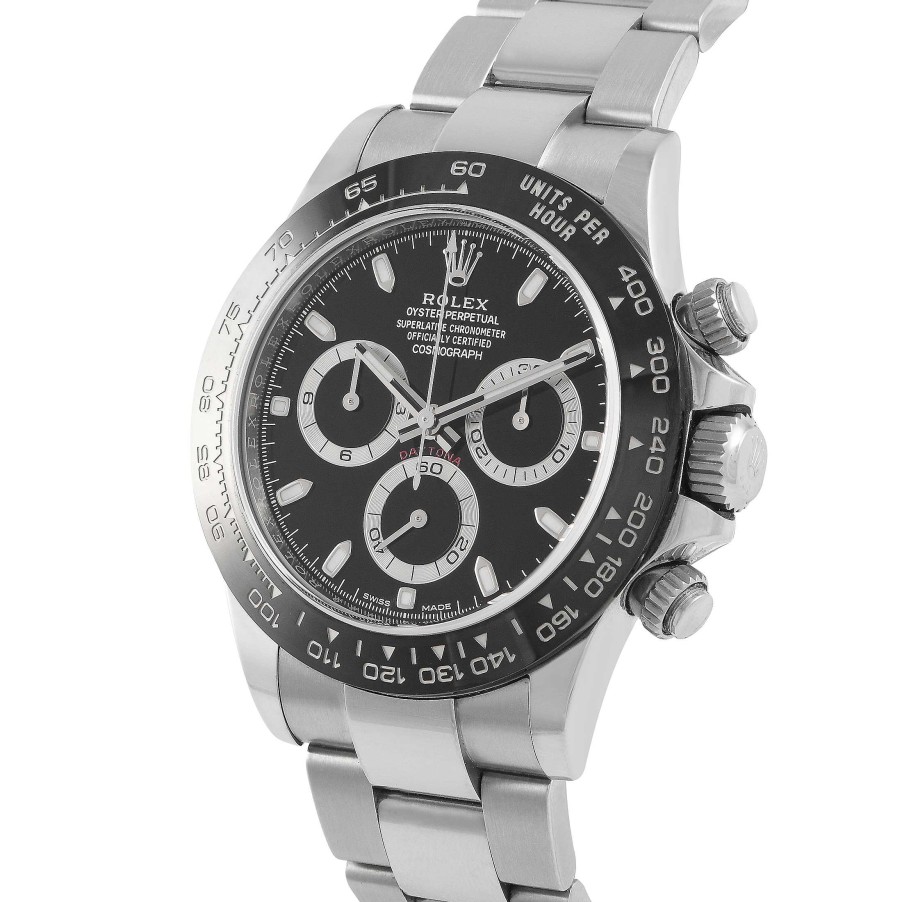 Men'S Watches Rolex | Daytona Black Dial Watch