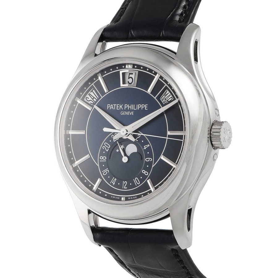 Men'S Watches Patek Philippe | Complications Moon Phase Annual Calendar Watch