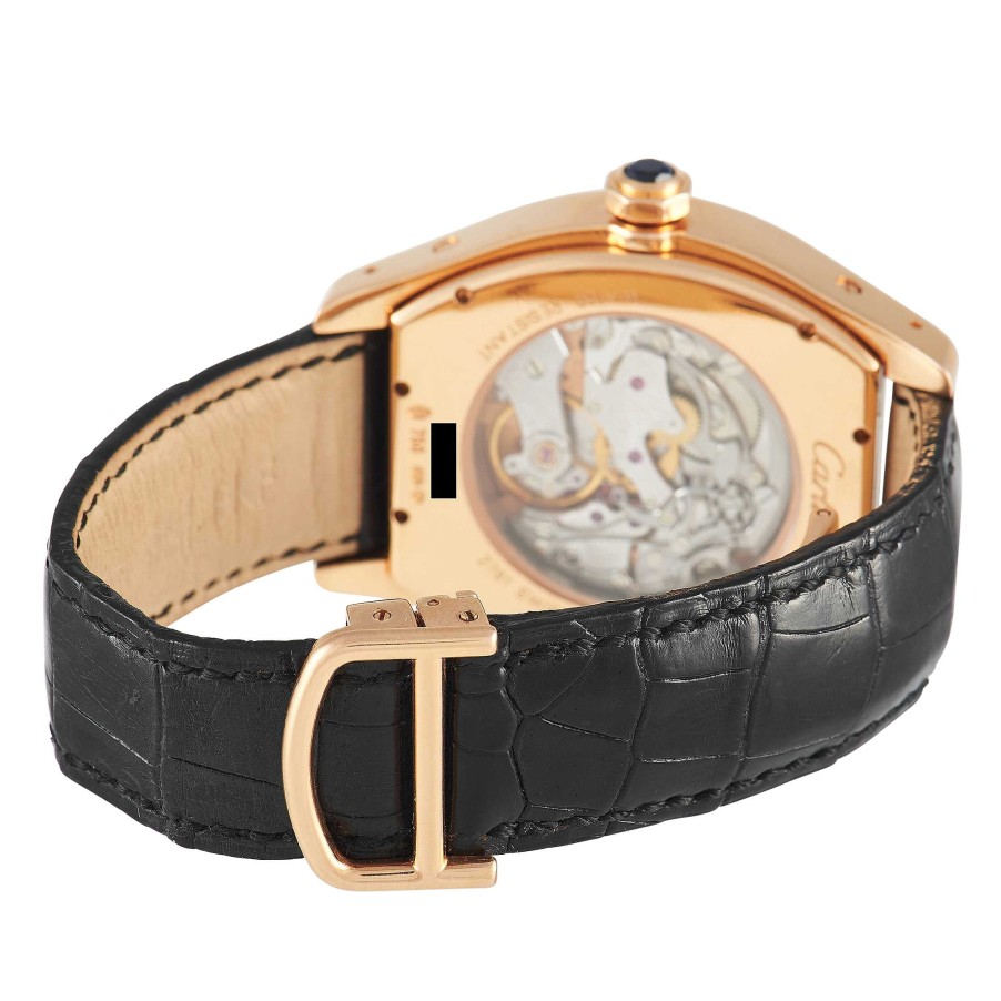 Gold Watches Cartier | Tortue Xl Monopusher Chronograph Watch