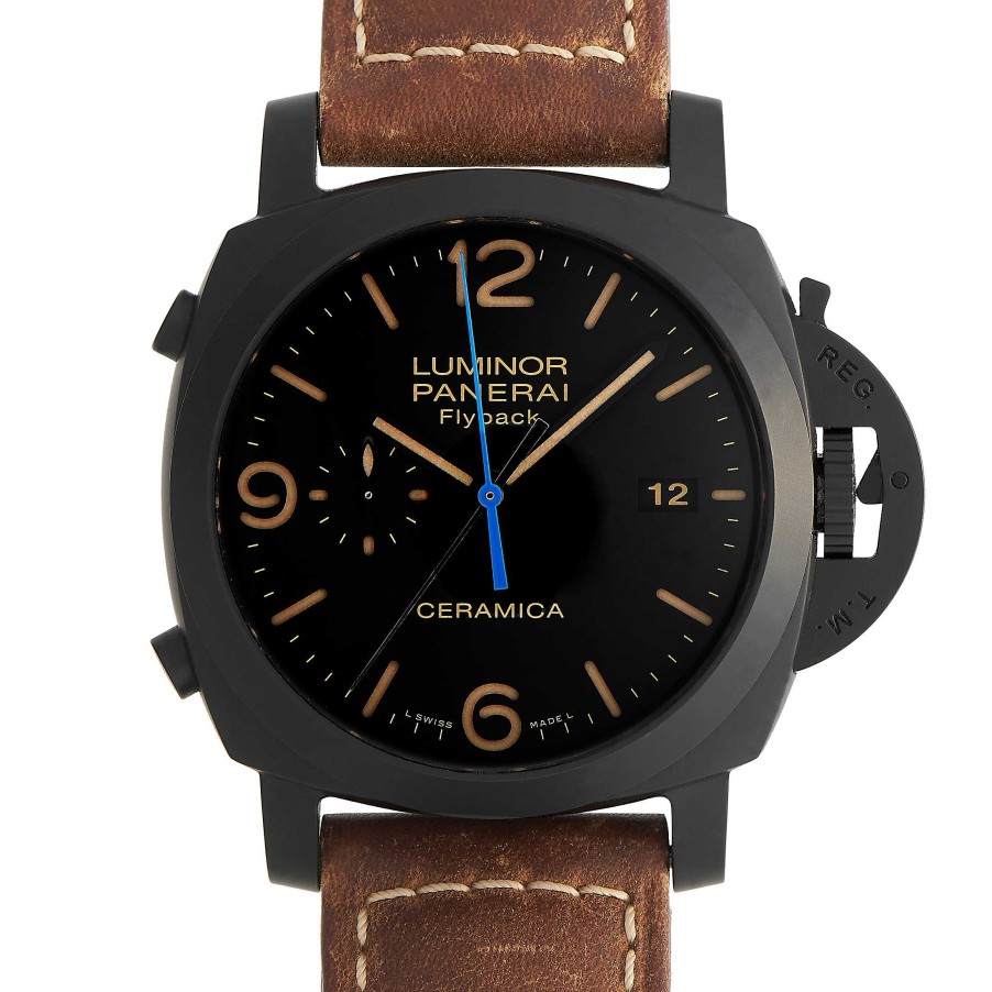 Men'S Watches Officine Panerai | Luminor 1950 Flyback Ceramic Watch