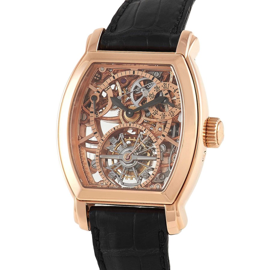 Rare Watches Vacheron Constantin | Malte Tonneau Openworked Tourbillon Watch