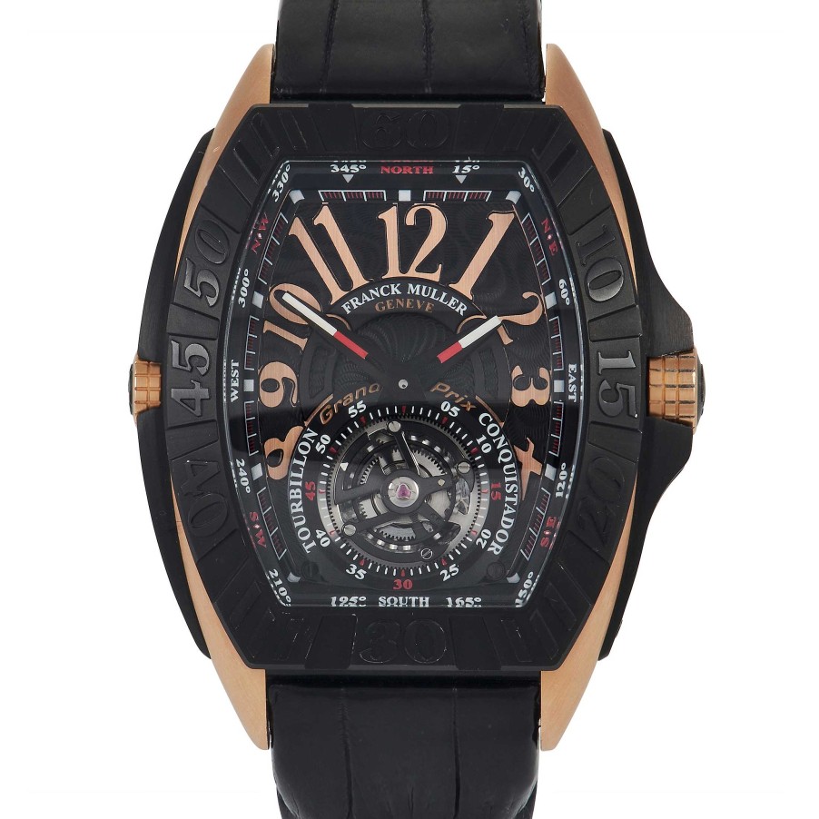 Gold Watches Franck Muller | Conquistador Grand Prix Tourbillon Watch