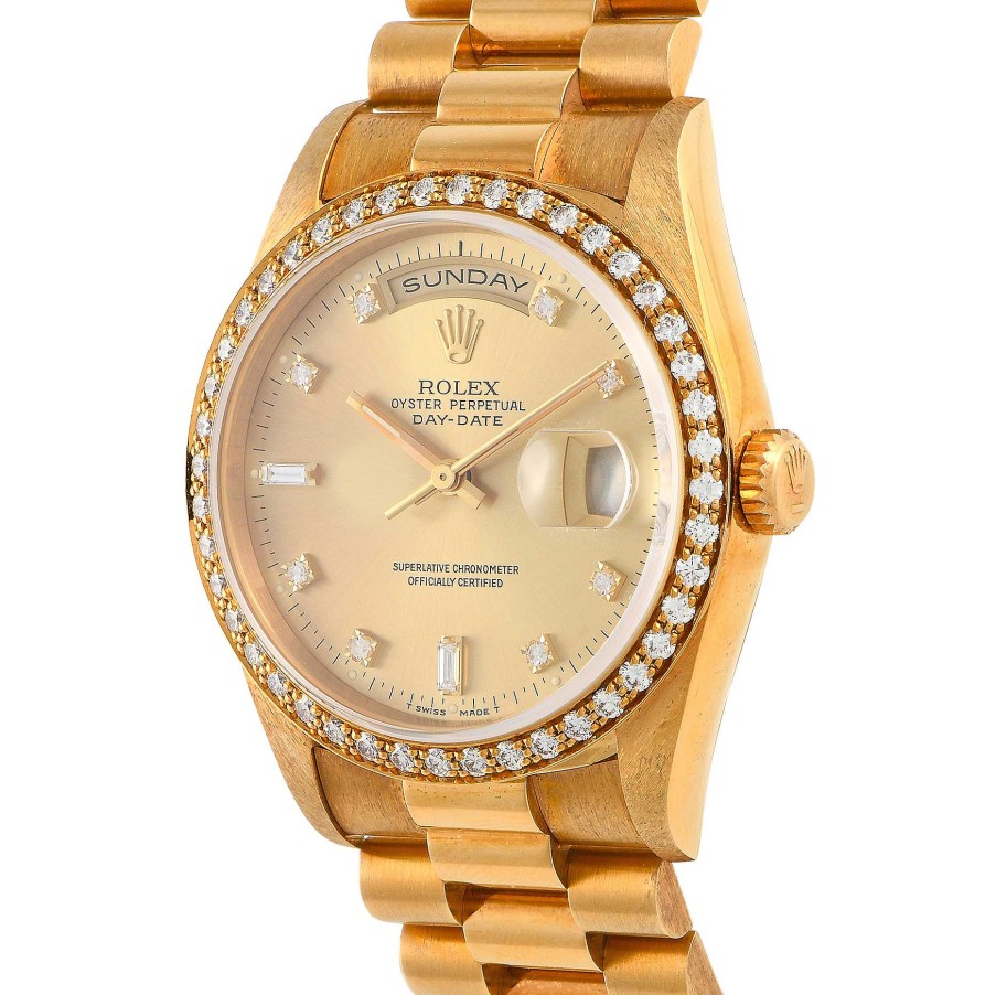 Diamond Watches Rolex | Day-Date 36 Khanjar Diamond Yellow Gold Watch