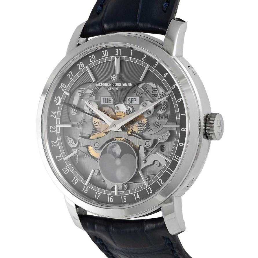 Men'S Watches Vacheron Constantin | Traditionnelle Complete Calendar Openface Watch