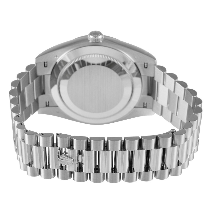 Diamond Watches Rolex | Day-Date 40 Diamond Pave White Gold Watch